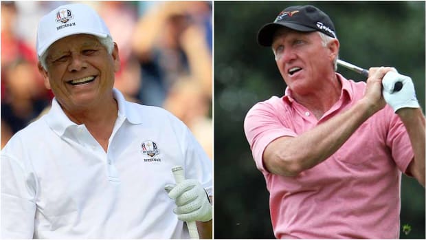 Lee Trevino and Greg Norman